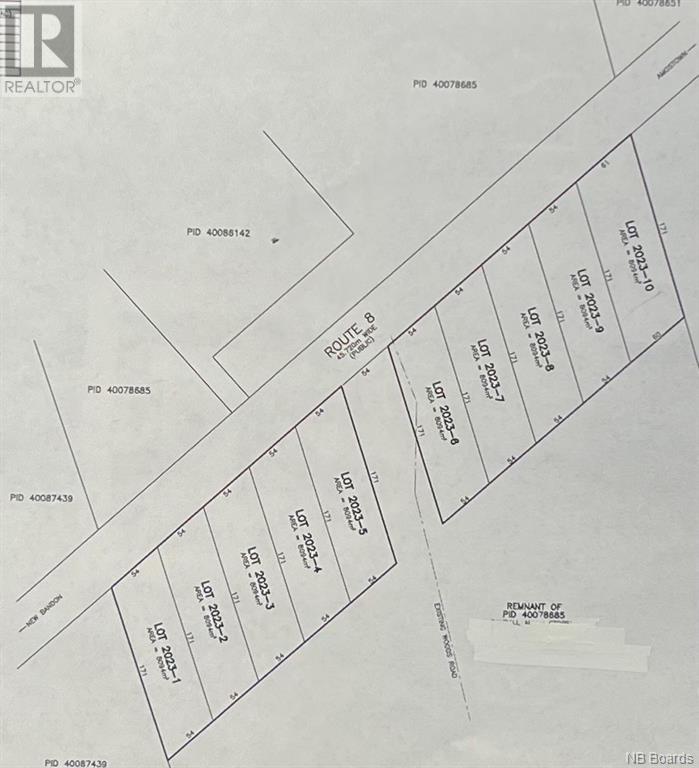 Lot 2023-9 Route 8, nelson hollow, New Brunswick